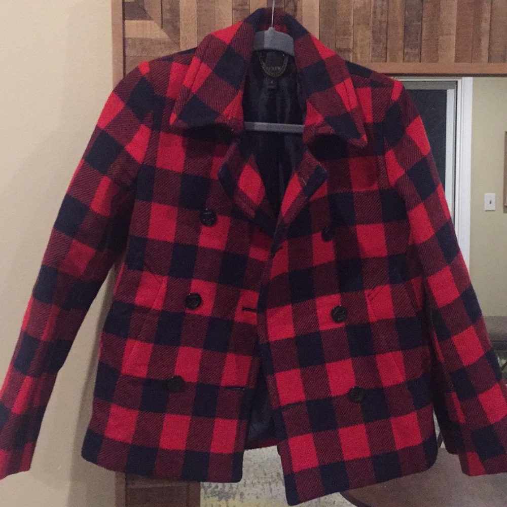 Buffalo Check Wool Coat size 0